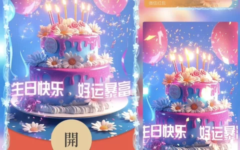[生日系列] 生日快乐 好运暴富 /bz