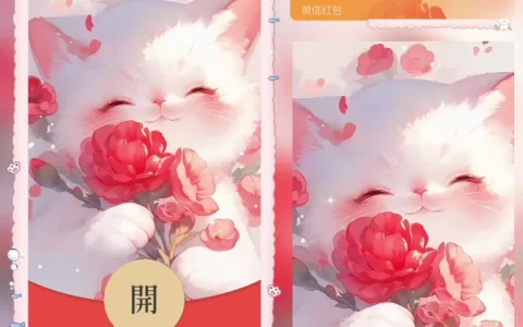 [萌宠系列] 玫瑰可爱猫咪/bai