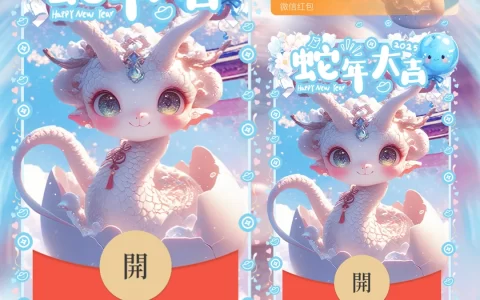 [蛇年系列] 蓝蛇宝宝送祝福