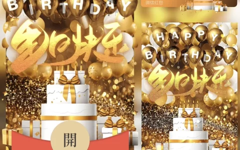 [生日系列] 金色闪耀生日快乐 /bz