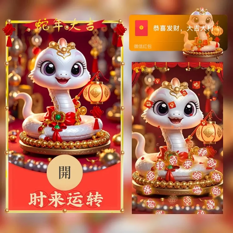 [蛇年系列] 时来运转/xing