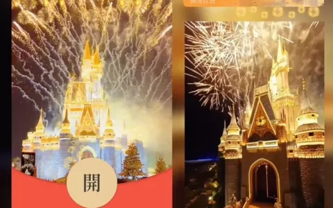 [烟花系列] 金色城堡烟花/bai