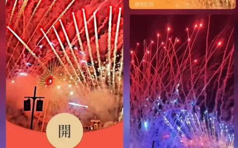 [烟花系列] 红色摩天轮烟花/bai