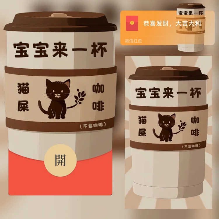 [趣味系列] 宝宝来一杯猫屎咖啡（不含咖啡）/yssj