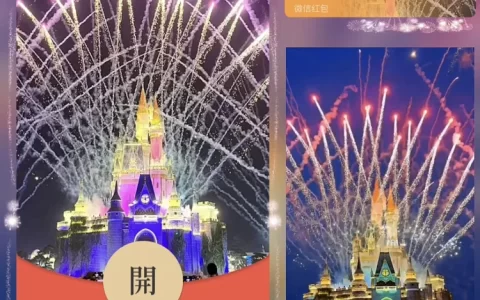 [烟花系列] 绝美绽放城堡烟花 /bz