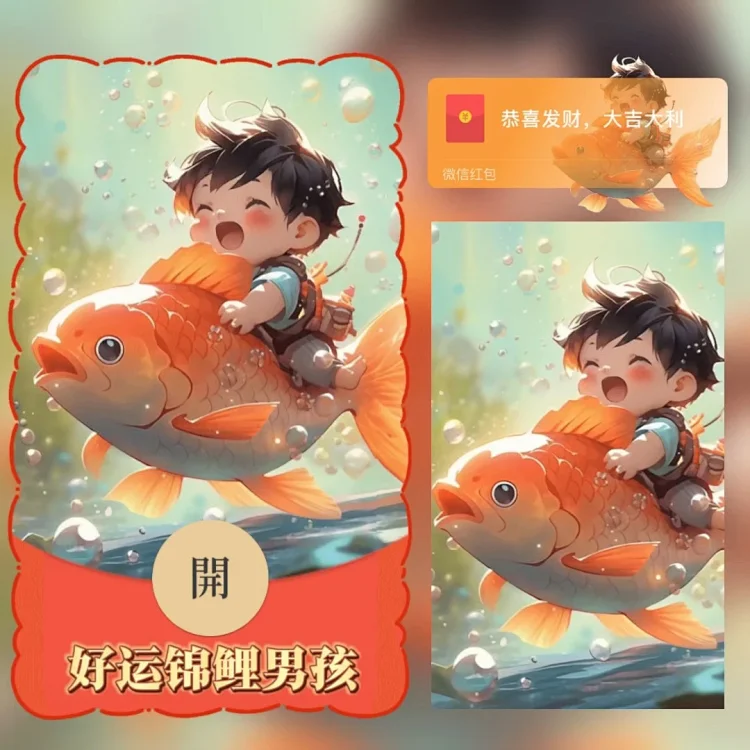 [情侣系列] 好运锦鲤男孩/tao