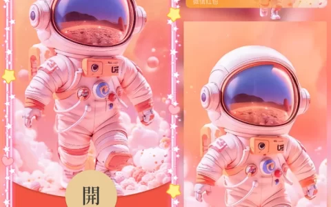 [卡通系列]粉色太空人/hs