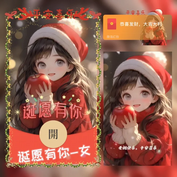 [圣诞节系列]诞原有你女/圣诞节/动态/xn