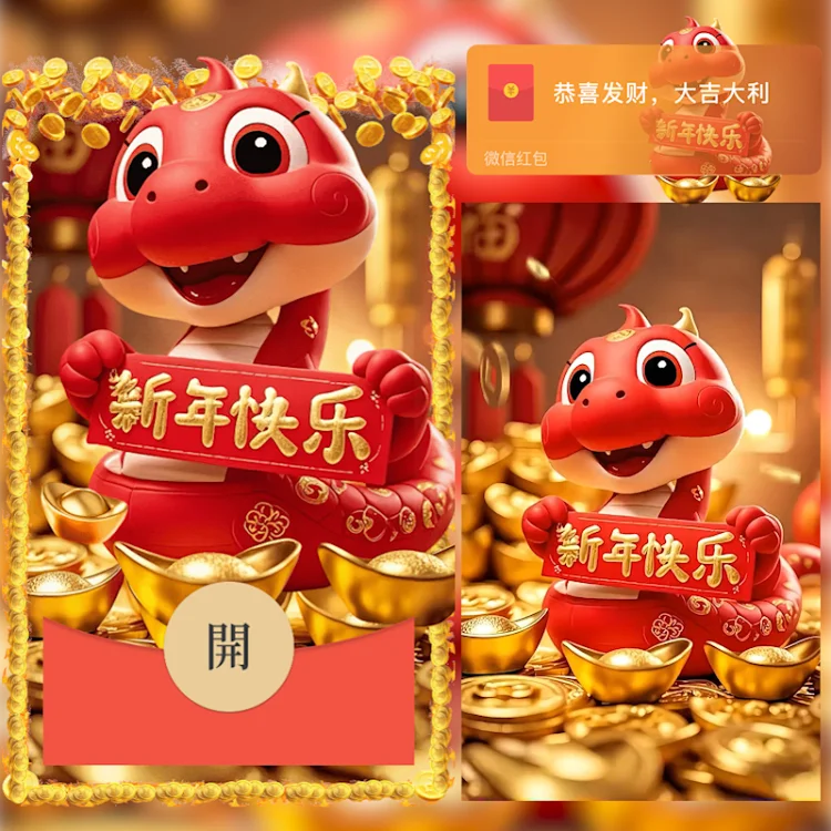 [蛇年系列]新年快乐/hs