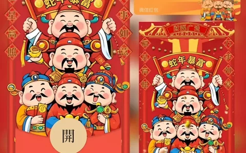 [新年系列] 蛇年暴富/财源广进/财神爷/bao