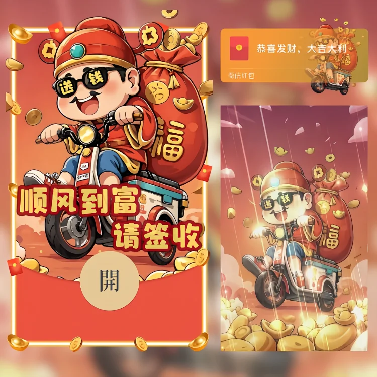 [新年系列] 顺风到富/暴富财神/ln
