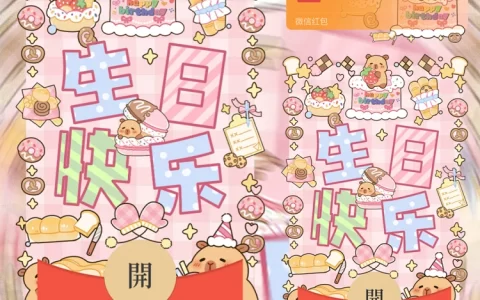[生日系列] 卡皮巴拉生日快乐/静态
