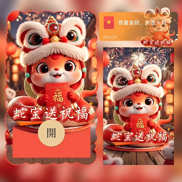 [蛇年系列]蛇宝送祝福/bao