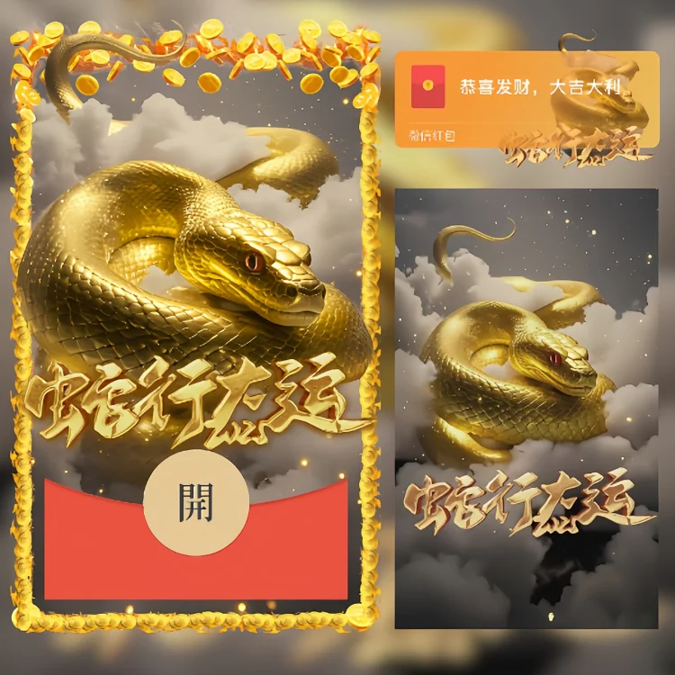 蛇行大运/新年快乐/ln