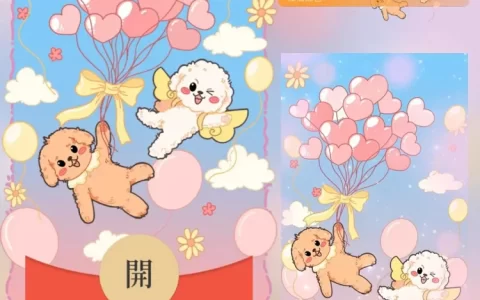 爱心气球小狗/long