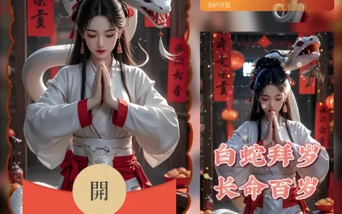 白蛇拜岁/新年快乐/ln