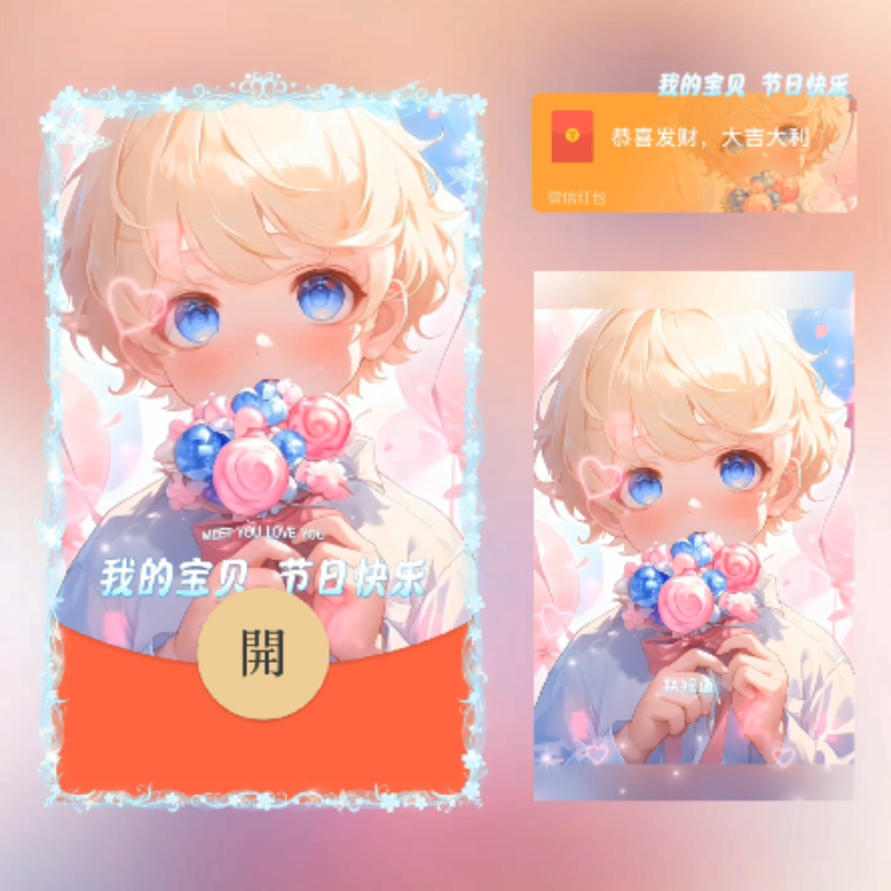 [微信红包封面每日推荐] 我的宝贝节日快乐/儿童节快乐