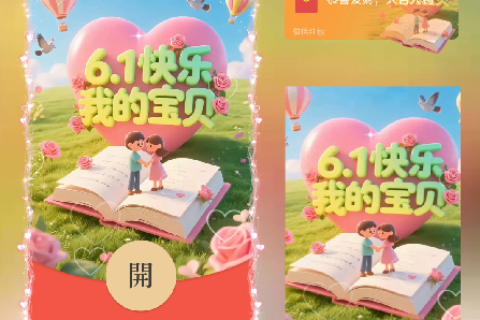 [微信红包封面每日推荐]6.1快乐我的宝贝/儿童节快乐