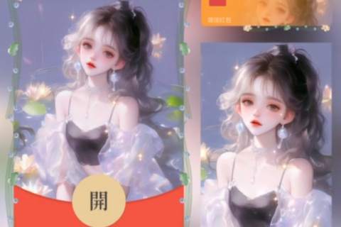 [微信红包封面每日推荐]甜美女孩
