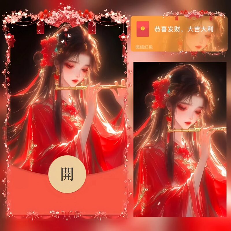 [微信红包封面每日推荐]红妆美人/古风