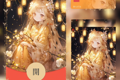 [微信红包封面每日推荐]祈福女孩/动态