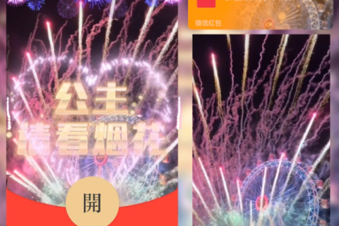 [微信红包封面每日推荐]公主请看烟花A